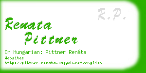 renata pittner business card